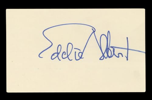 Eddie Albert Green Acres Signed 3x5 Index Card Autographed BAS #AD70161