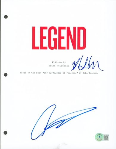 Emily Browning & Brian Helgeland Signed 8.5x11 Legend Script Cover BAS #BF24123