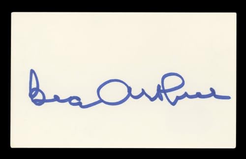 Bea Arthur The Golden Girls Authentic Signed 3x5 Index Card BAS #BL96521