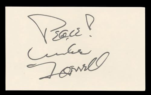 Mike Farrell MASH "Peace!" Authentic Signed 3x5 Index Card BAS #BL96696