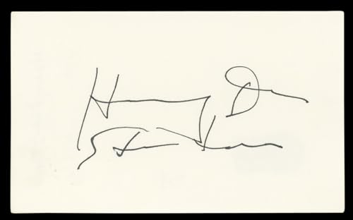 Harry Dean Stanton Lucky Authentic Signed 3x5 Index Card BAS #BL96783