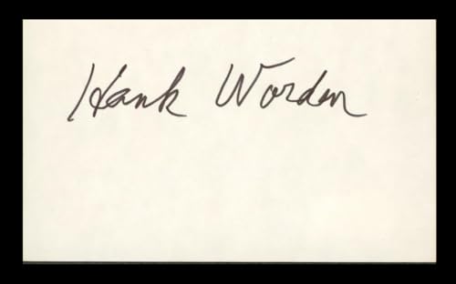 Hank Worden The Lone Ranger Authentic Signed 3x5 Index Card BAS #BP00930