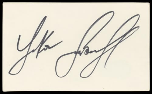 Yakov Smirnoff Night Court Authentic Signed 3x5 Index Card BAS #BL98613