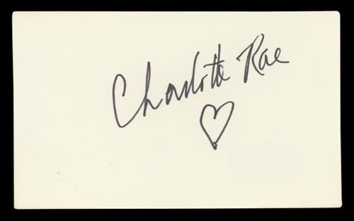 Charlotte Rae The Facts of Life Authentic Signed 3x5 Index Card BAS #BL96731