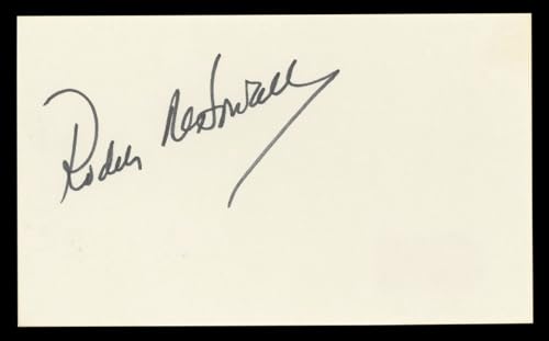 Roddy McDowall Planet Of The Apes Authentic Signed 3x5 Index Card BAS #BL98877