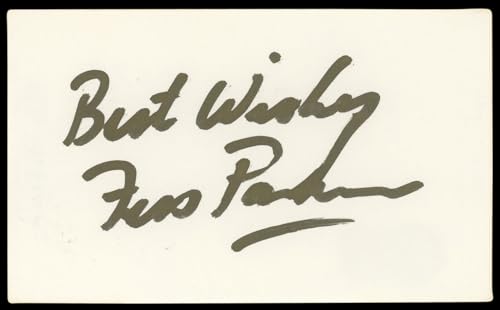 Fess Parker Daniel Boone "Best Wishes" Signed 3x5 Index Card BAS #BL98765