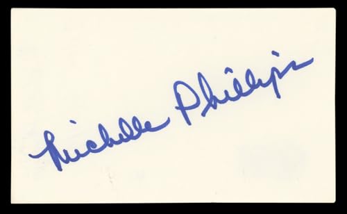 Michelle Phillips Knots Landing Authentic Signed 3x5 Index Card BAS #BL96508