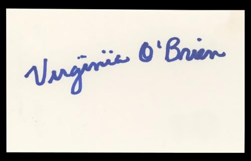 Virginia O'Brien The Harvey Girls Authentic Signed 3x5 Index Card BAS #BL98839