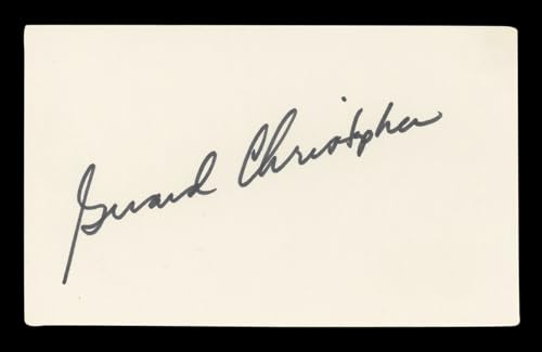 Gerard Christopher Superboy Signed 3x5 Index Card Autographed BAS #BM57045