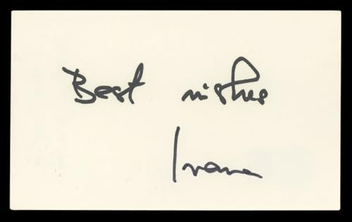 Ivana Trump Best Wishes Authentic Signed 3x5 Index Card Autographed BAS #BL98475