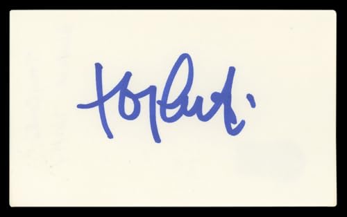Tony Curtis Some Like It Hot Authentic Signed 3x5 Index Card BAS #BL98536