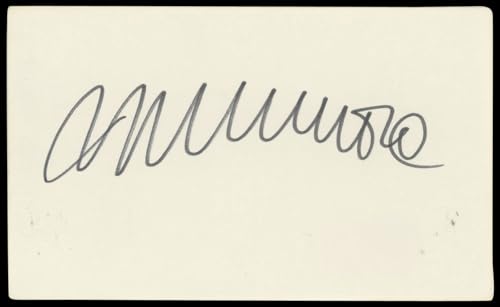Michael Moore Bowling For Columbine Authentic Signed 3x5 Index Card BAS #BN89395