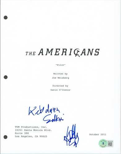 Holly Taylor & Keidrich Sellati Signed The Americans Script Cover BAS #BF24126