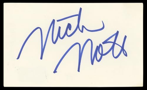 Nick Nolte A Walk in the Woods Authentic Signed 3x5 Index Card BAS #BL96365