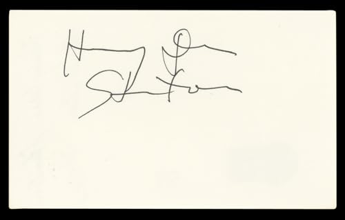 Harry Dean Stanton Lucky Authentic Signed 3x5 Index Card BAS #BL96784
