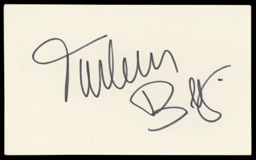 Turhan Bey The Mummy's Tomb Signed 3x5 Index Card Autographed BAS #AD70400