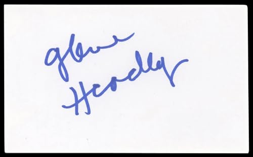Glenne Headly Dick Tracy Signed 3x5 Index Card Autographed BAS #AD70382