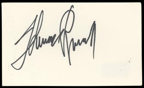 Theresa Russell Black Widow Authentic Signed 3x5 Index Card BAS #BN89241