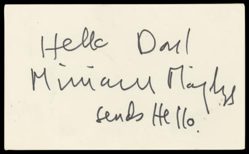 Miriam Margolyes Romeo + Juliet Authentic Signed 3x5 Index Card BAS #BN89400