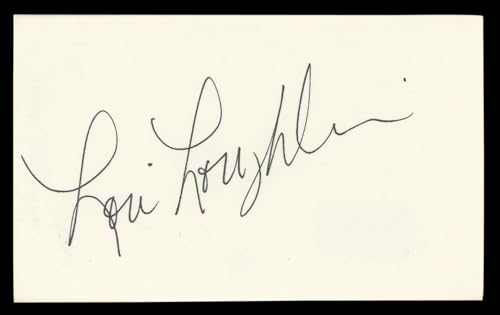 Lori Loughlin Full House Authentic Signed 3x5 Index Card BAS #BL98564