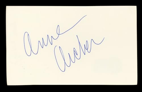 Anne Archer Fatal Attraction Authentic Signed 3x5 Index Card BAS #BL96931