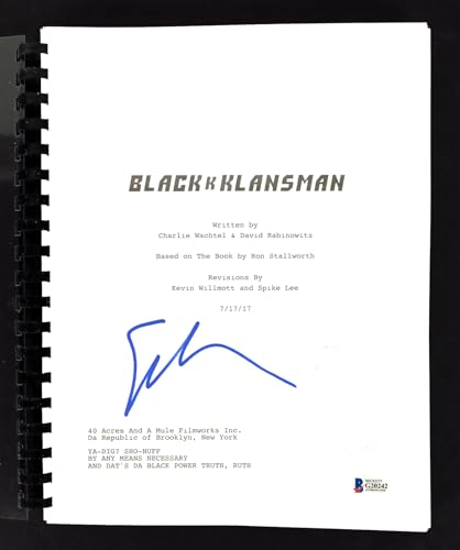 Spike Lee BlacKkKlansman Authentic Signed Movie Script Autographed BAS #G20242