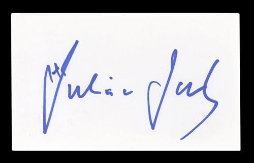 Julian Sands Warlock Authentic Signed 3x5 Index Card Autographed BAS #AD70213