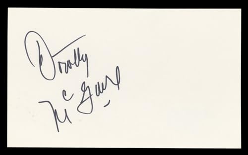 Dorothy McGuire Gentleman's Agreement Signed 3x5 Index Card BAS #BL98874