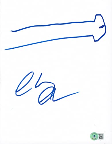 Chevy Chase Fletch Authentic Signed 8.5x11 Hand Drawn Sketch BAS Wit #WK46228