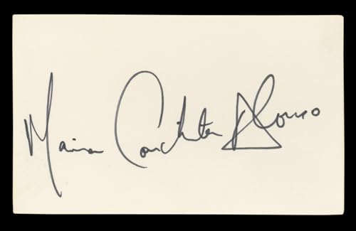 María Conchita Alonso The Running Man Signed 3x5 Index Card BAS #BL96924