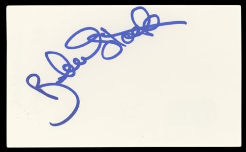 Robert Stack Airplane! Authentic Signed 3x5 Index Card Autographed BAS #BL96878