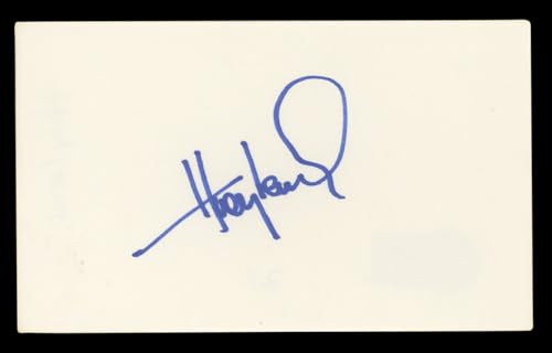 Huey Lewis Authentic Signed 3x5 Index Card Autographed BAS #BL96785