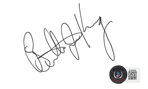 Billie Jean King Battle Of The Sexes Signed 3x5 Index Card BAS #BJ63938