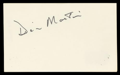 Dick Martin Rowan & Martin's Laugh-In Signed 3x5 Index Card BAS #BN35207