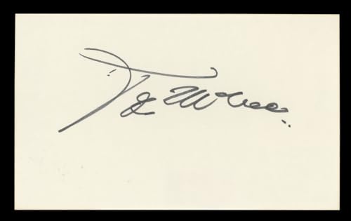 Joel McCrea Ride the High Country Authentic Signed 3x5 Index Card BAS #BL98881