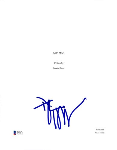 Dustin Hoffman Authentic Signed 8.5x11 Rain Man Script Cover BAS #B71611