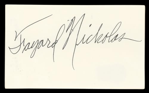 Fayard Nicholas The Pirate Authentic Signed 3x5 Index Card BAS #BL98808