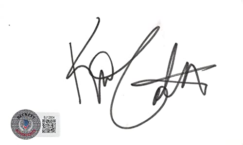 Kim Cattrall Sex And The City Authentic Signed 3x5 Index Card BAS #BJ12804