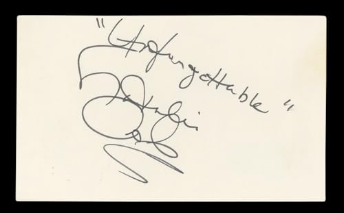 Natalie Cole "Unforgettable" Authentic Signed 3x5 Index Card BAS #BL96706