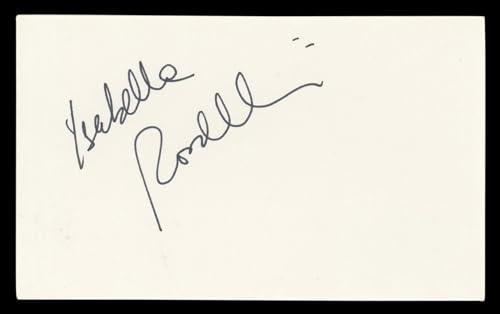 Isabella Rossellini Blue Velvet Authentic Signed 3x5 Index Card BAS #BL98780