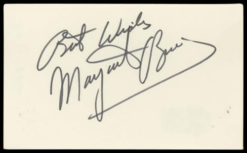 Margaret O'Brien Meet Me in St. Louis Signed 3x5 Index Card BAS #BN89432