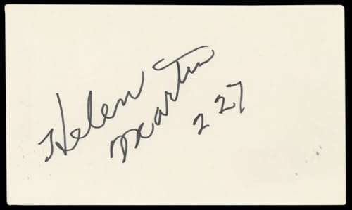 Helen Martin 227 "227" Authentic Signed 3x5 Index Card Autographed BAS #BN89398