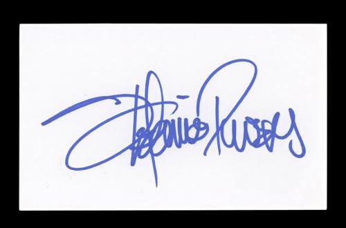 Stefanie Powers Hart to Hart Signed 3x5 Index Card Autographed BAS #AD70218