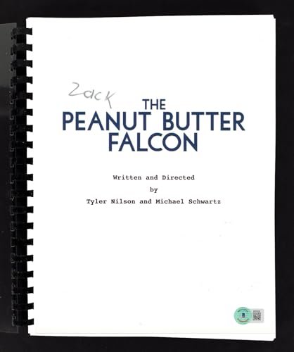 Zack Gottsagen The Peanut Butter Falcon Signed Movie Script BAS #BK02230