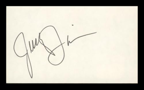 Jerry Dixon Warrant Authentic Signed 3x5 Index Card Autographed BAS #BP00928