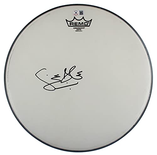 Ginger Baker Cream Authentic Signed 14 Inch White Remo Drum Head BAS #BA75006