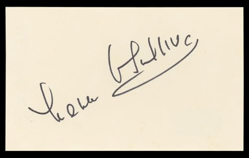 Maureen O'Sullivan The Thin Man Authentic Signed 3x5 Index Card BAS #BL98824