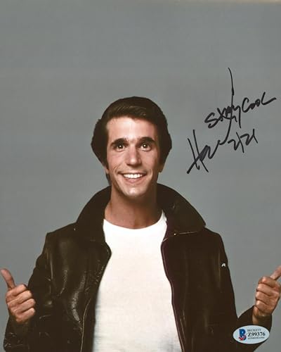 Henry Winkler Happy Days "Stay Cool" Authentic Signed 8x10 Photo BAS #Z99376