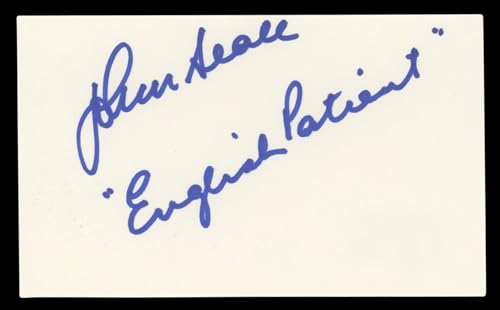 John Seale "English Patient" Authentic Signed 3x5 Index Card BAS #BL98482