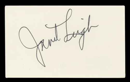 Janet Leigh Psycho Authentic Signed 3x5 Index Card Autographed BAS #BL96425